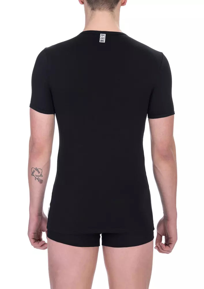 Bikkembergs elegante Bi-Pack-T-Shirts mit Rundhalsausschnitt