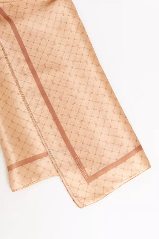 Trussardi Eleganter Seidenfoulard mit 70er-Jahre-inspiriertem Aufdruck