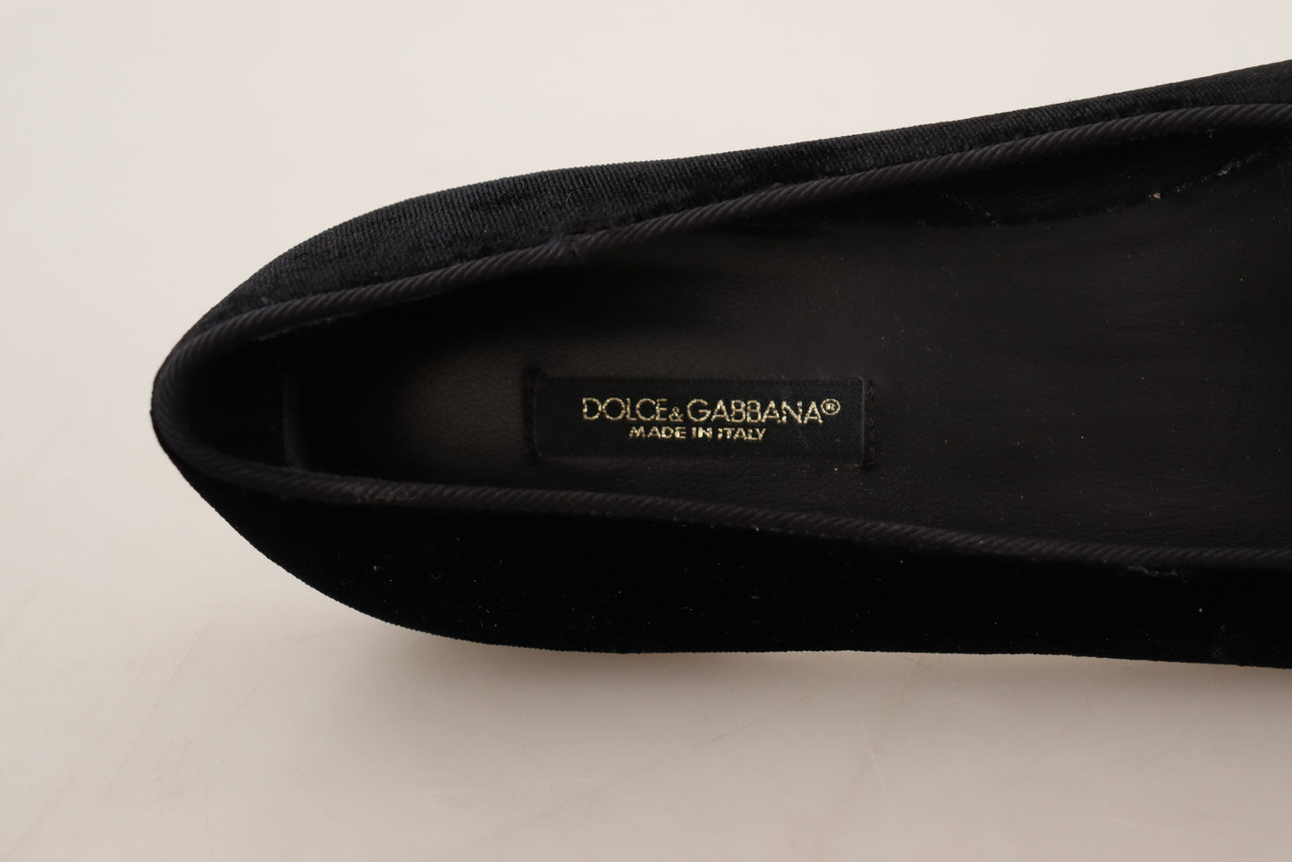 Dolce &amp; Gabbana Schwarze DG Sacred Heart Patch Slip-On-Schuhe