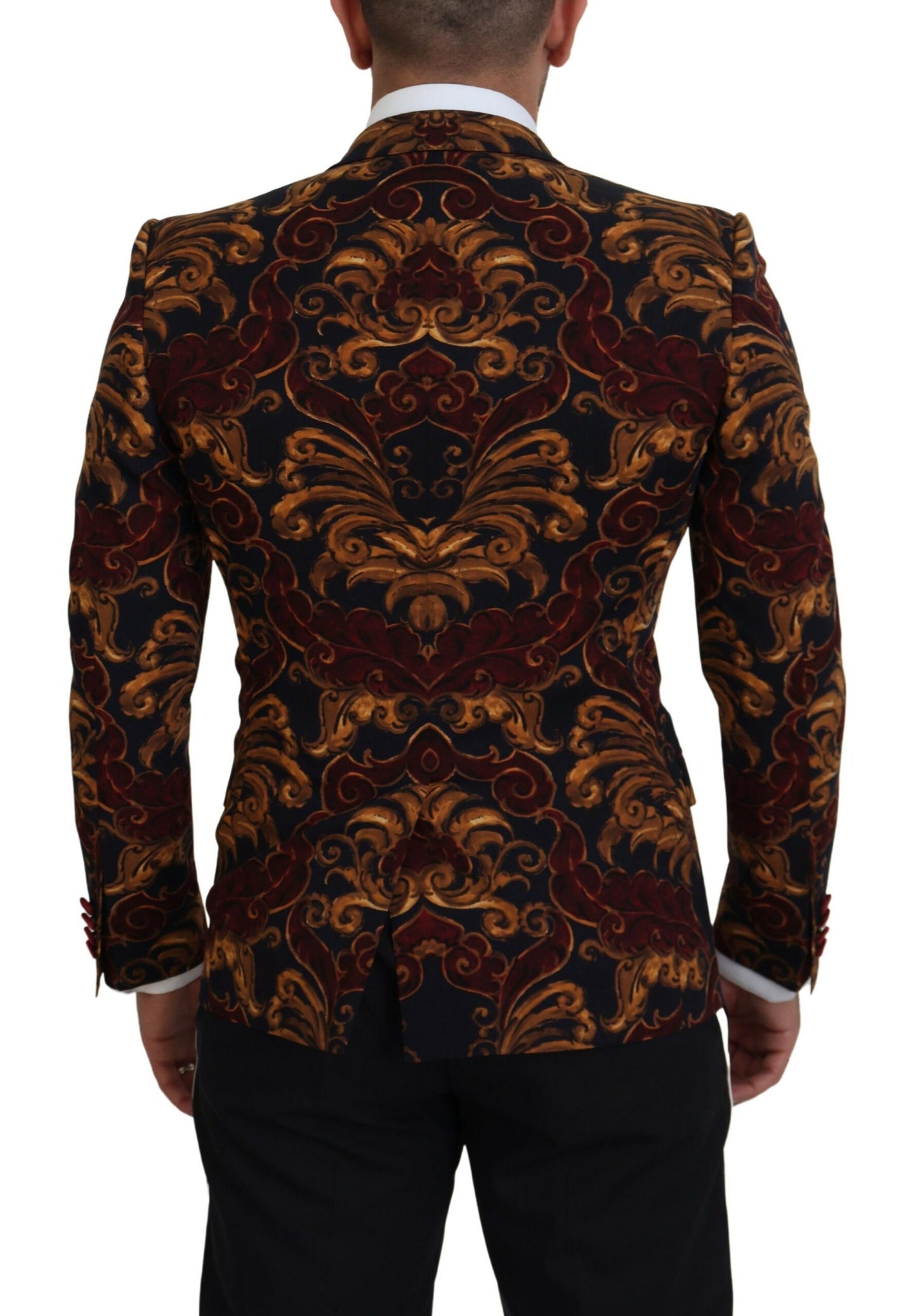 Mehrfarbiger, einreihiger Martini-Blazer mit Blumenmuster von Dolce &amp; Gabbana