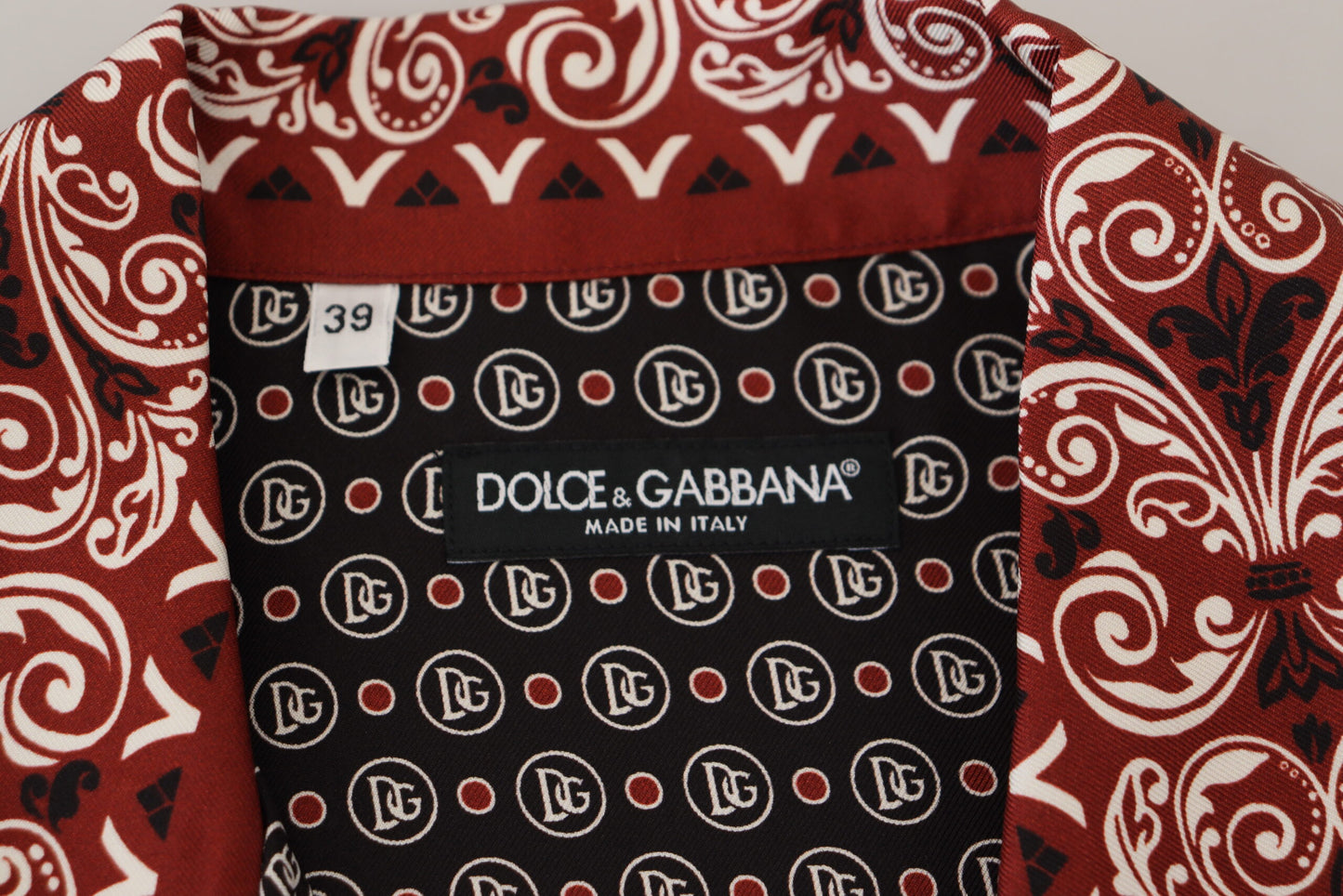 Dolce &amp; Gabbana Multicolored Silk Casual Shirt