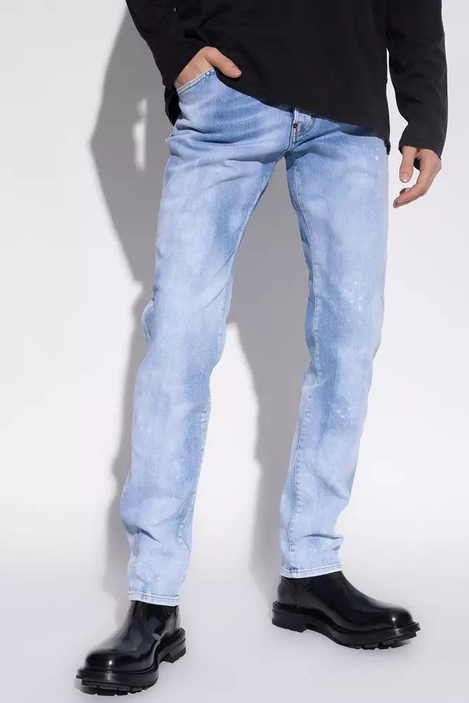 Dsquared² Hellblaue Jeans und Hose aus Baumwolle