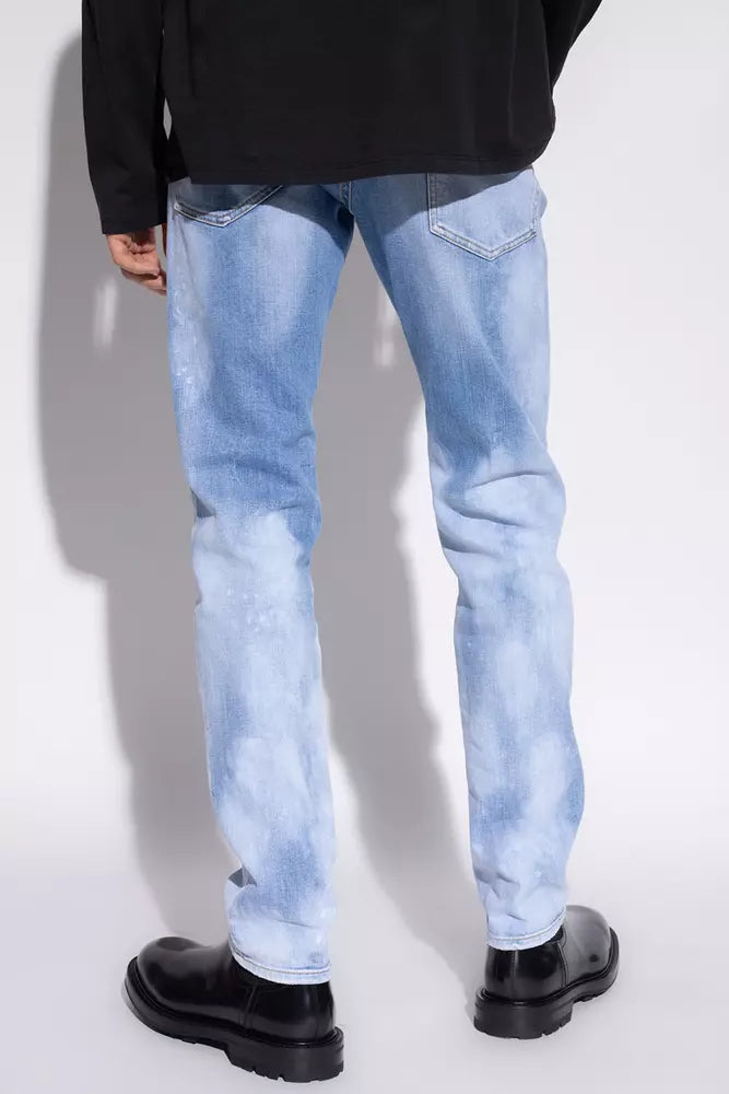 Dsquared² Hellblaue Jeans und Hose aus Baumwolle