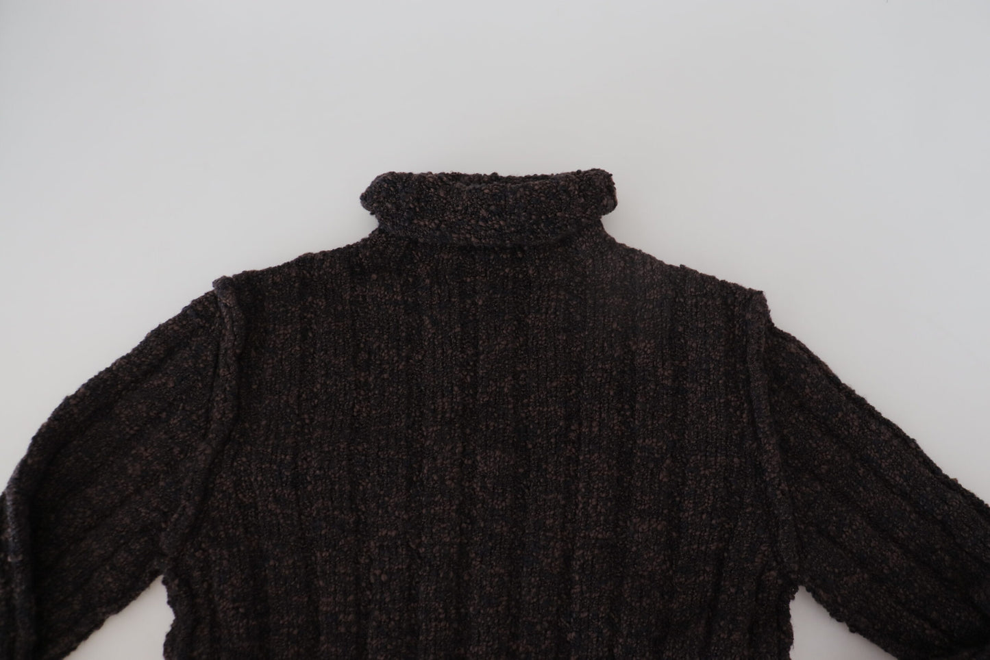 Dolce &amp; Gabbana Brauner Rollkragenpullover aus Wollstrick