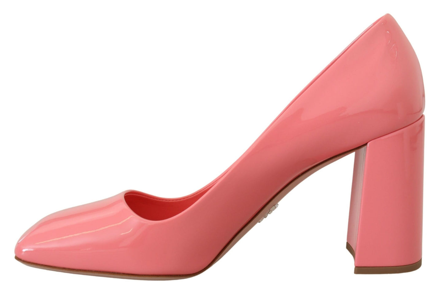 Prada Pink Lackleder-Pumps mit Blockabsatz, klassisch