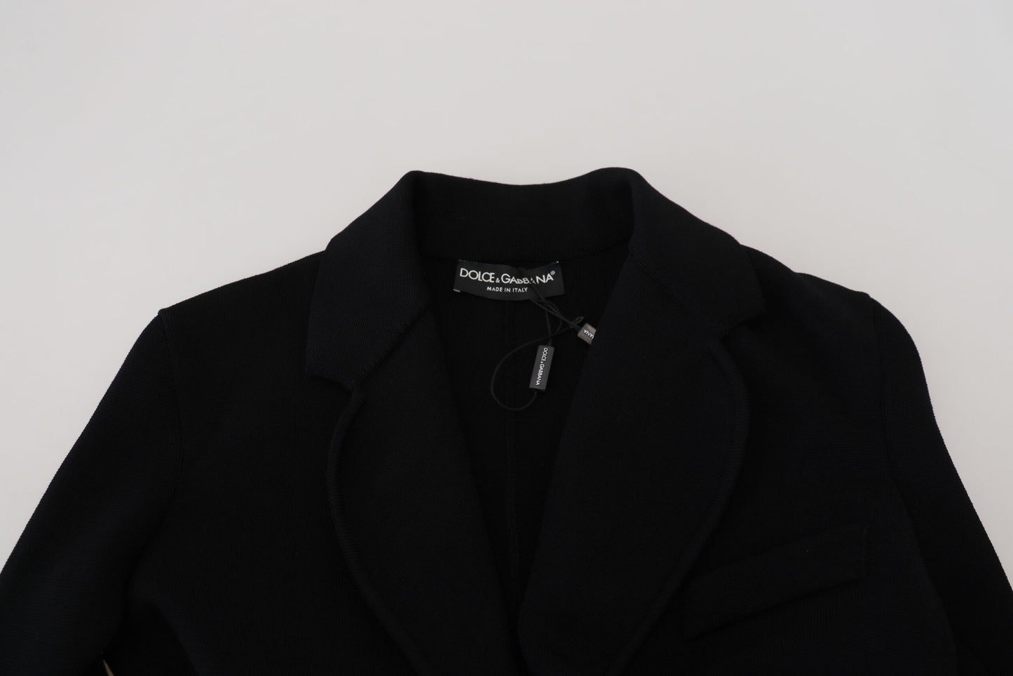 Dolce &amp; Gabbana Schwarzer Cardigan-Blazer mit Knöpfen aus Viskose