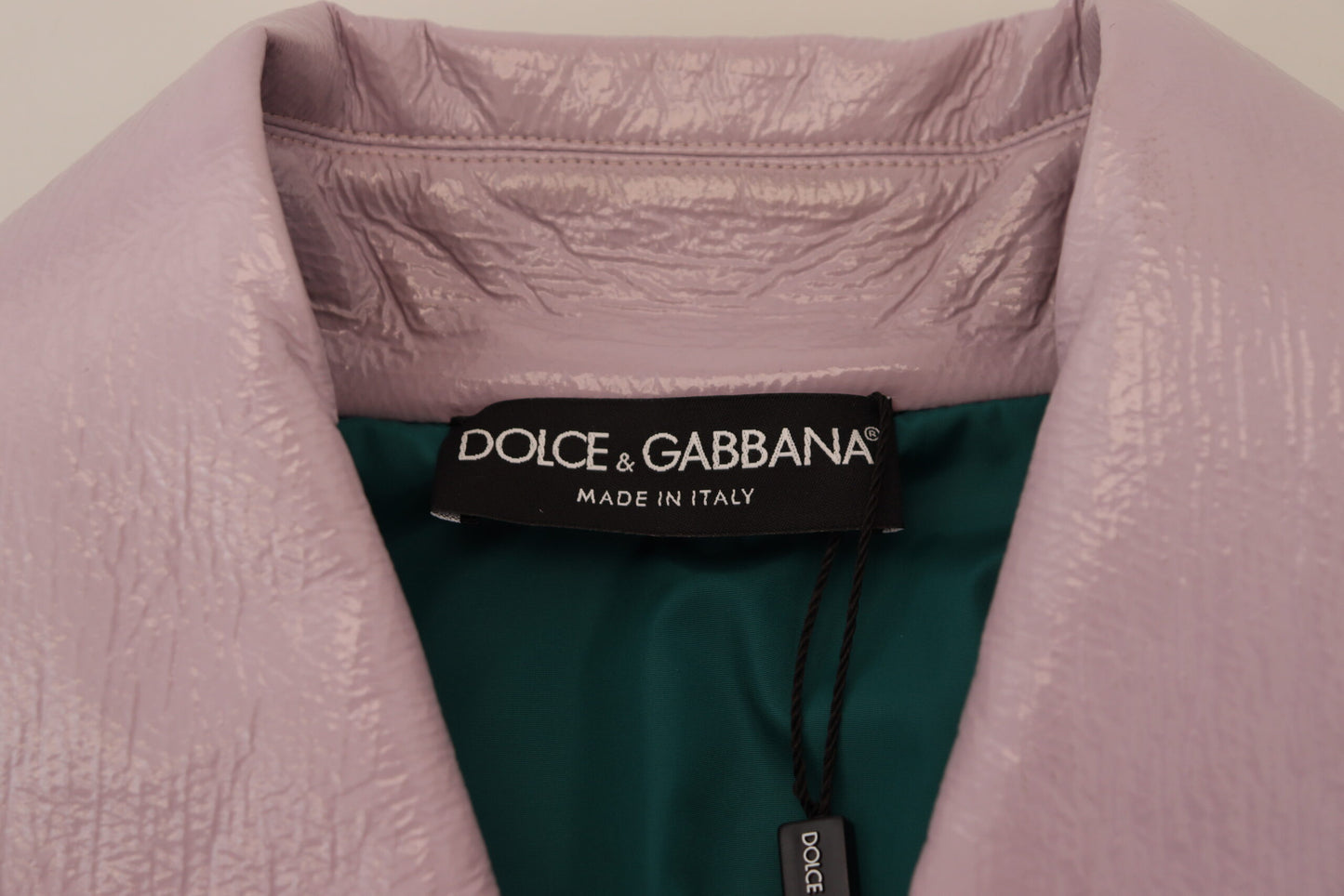 Dolce &amp; Gabbana Lila Baumwoll-Knöpfe-Kurzjacke