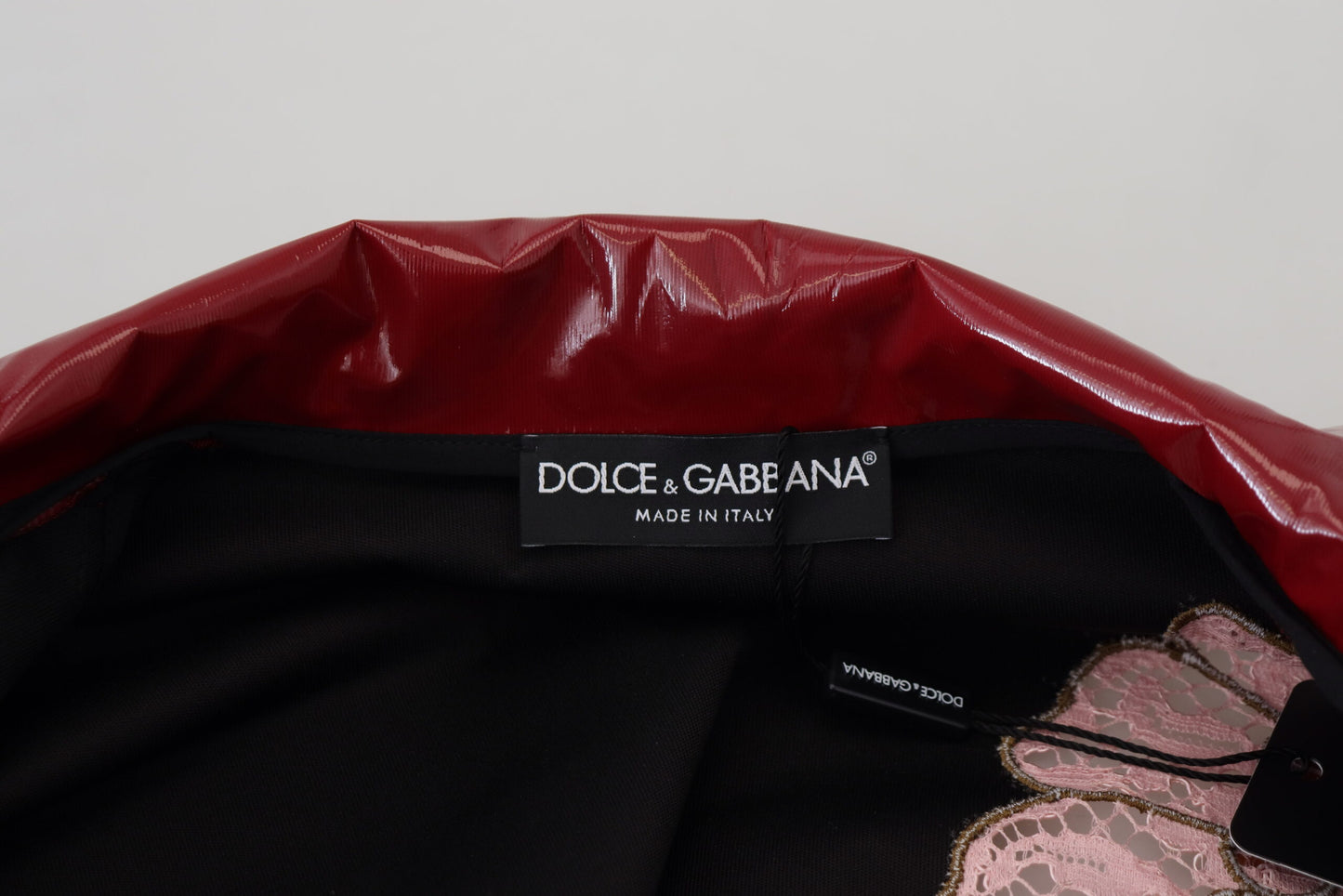 Dolce &amp; Gabbana Maroon Floral Full Zip Polyester Damenjacke