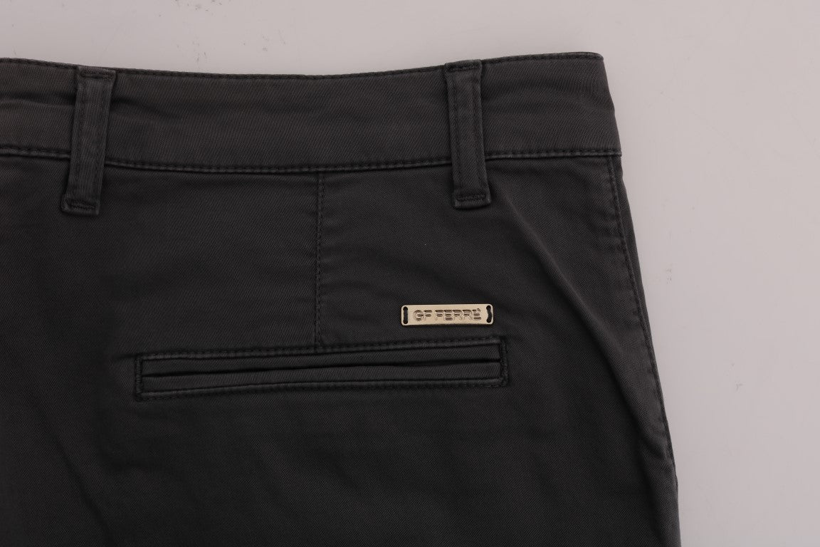 Graue Baumwoll-Stretch-Chinohose von GF Ferre