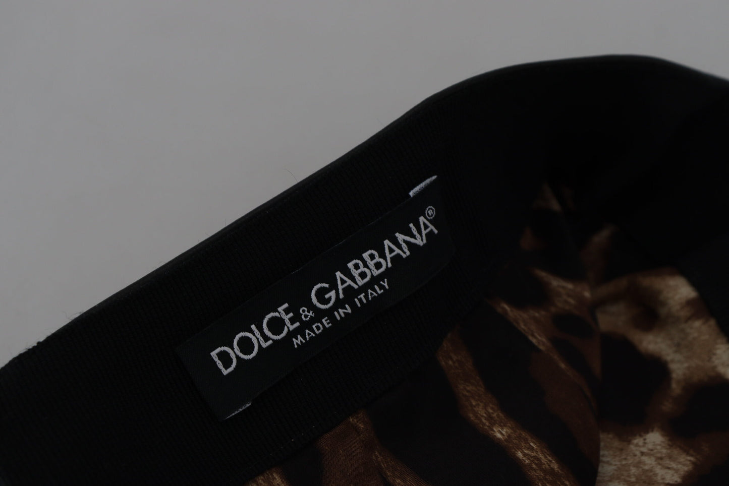 Dolce &amp; Gabbana Schwarzer A-Linien-Minirock aus Lammleder