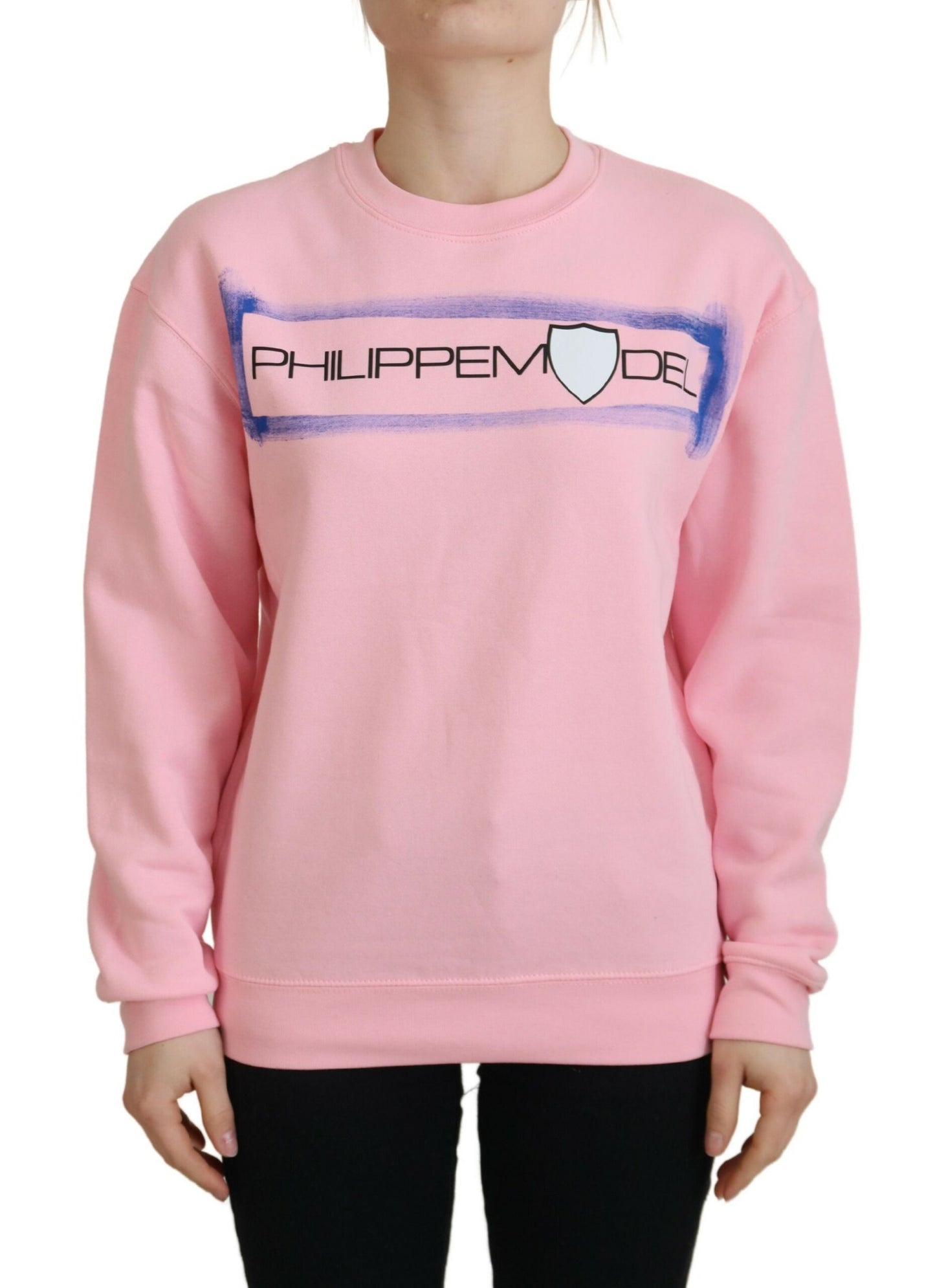 Philippe Model Elegant Pink Long Sleeve Pullover Sweater