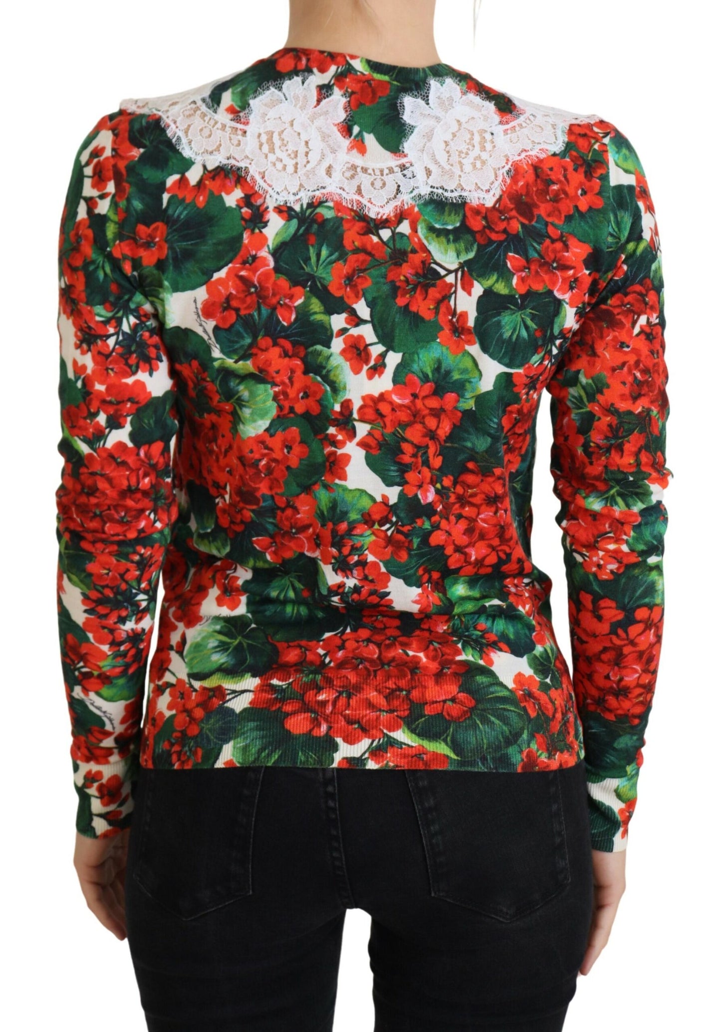 Dolce &amp; Gabbana Multicolor Wool Floral Cardigan Sweater