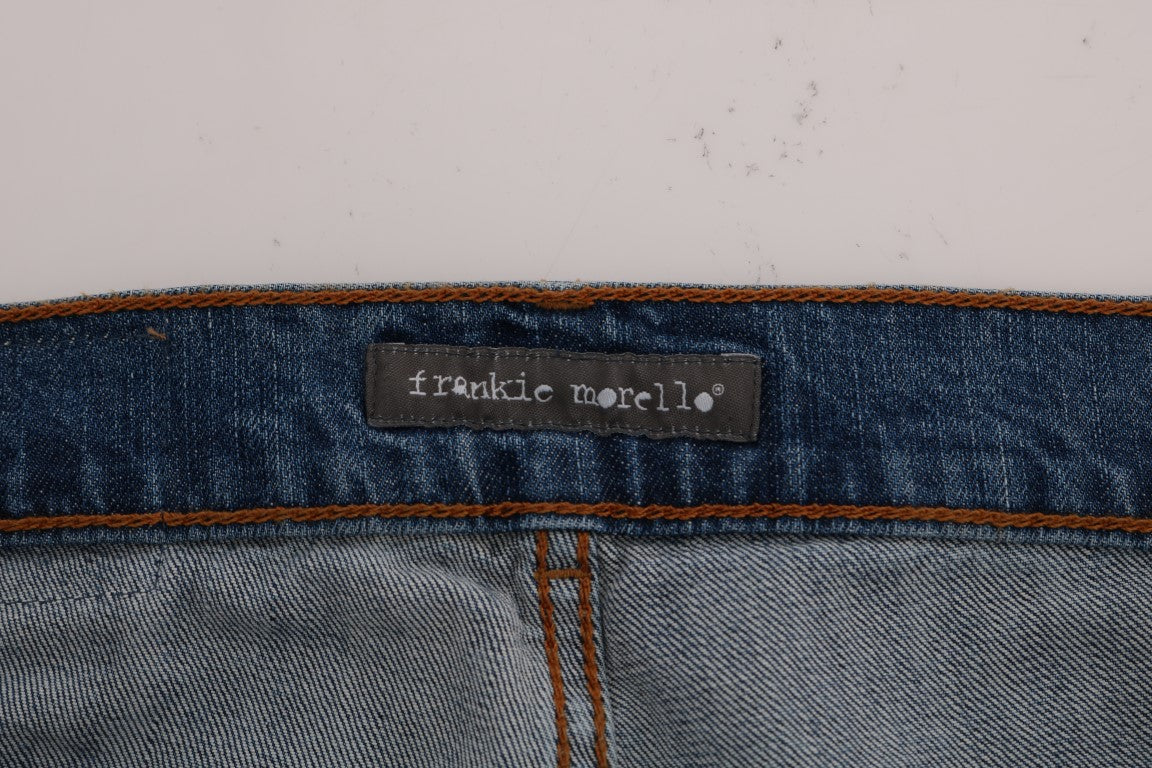 Frankie Morello Blue Wash Napunit na Dunfermile Slim Fit Jeans