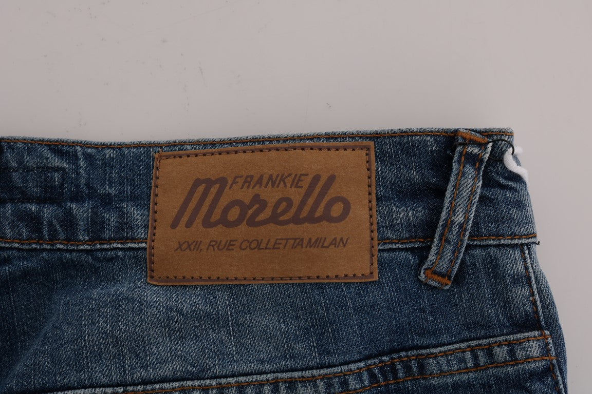 Frankie Morello Blue Wash Napunit na Dunfermile Slim Fit Jeans