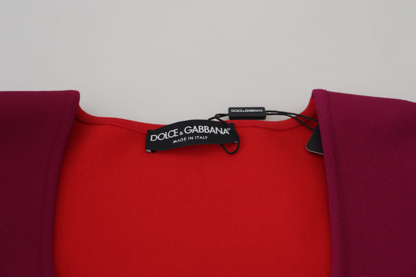 Dolce &amp; Gabbana Multicolor Viscose Square Neck Pullover Sweater