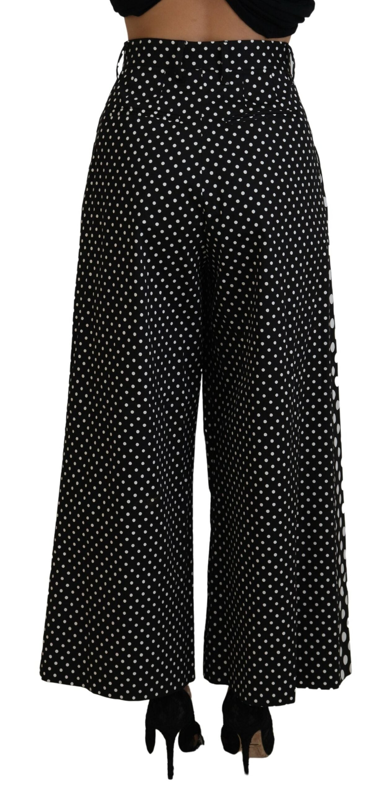 Dolce &amp; Gabbana Multicolor Polka Dots High Waist Pants