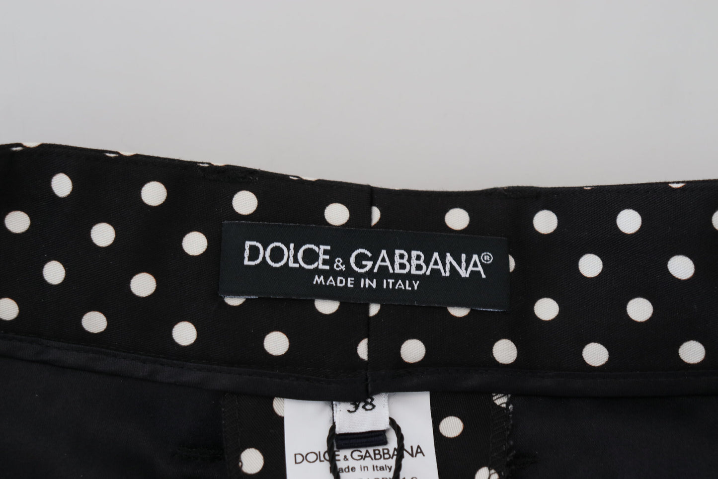 Dolce &amp; Gabbana Multicolor Polka Dots High Waist Pants