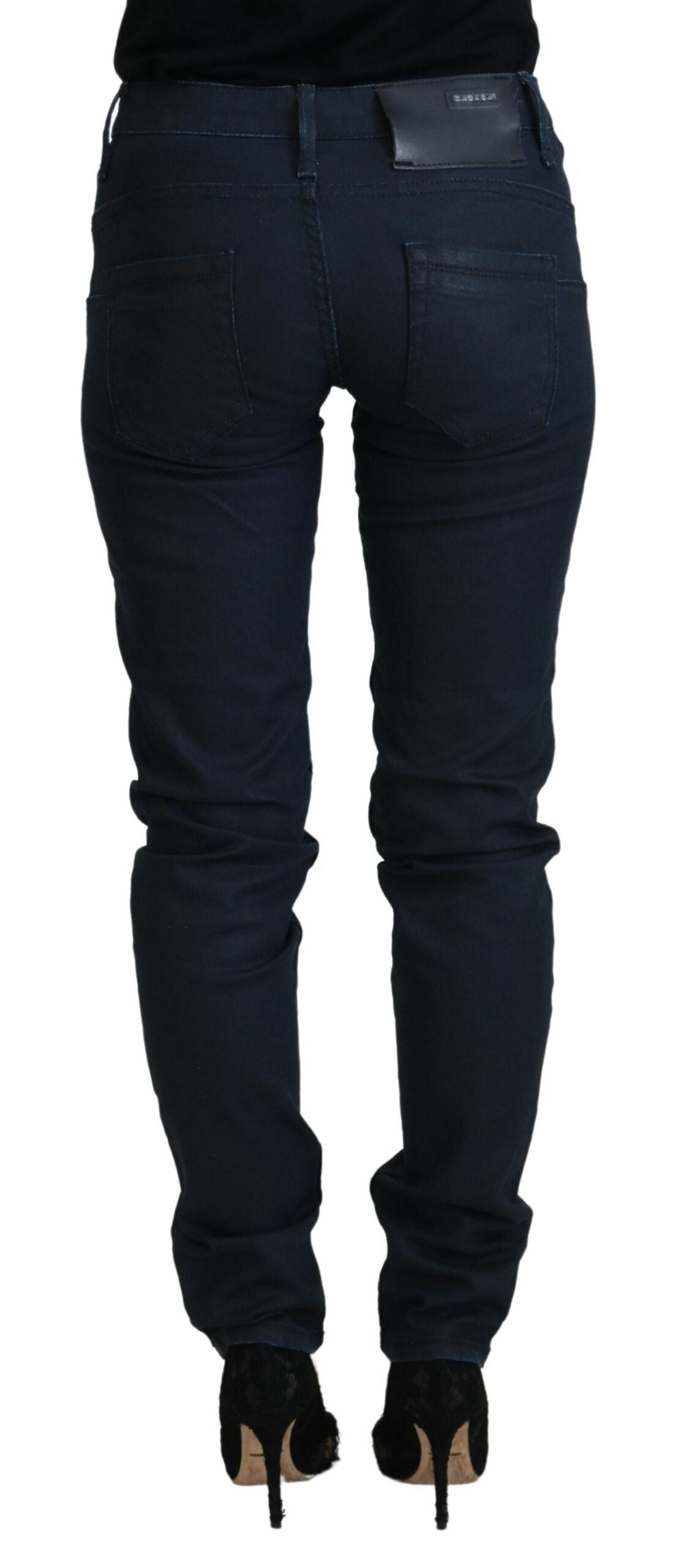 Acht Chic Low Waist Skinny Jeans in Blue