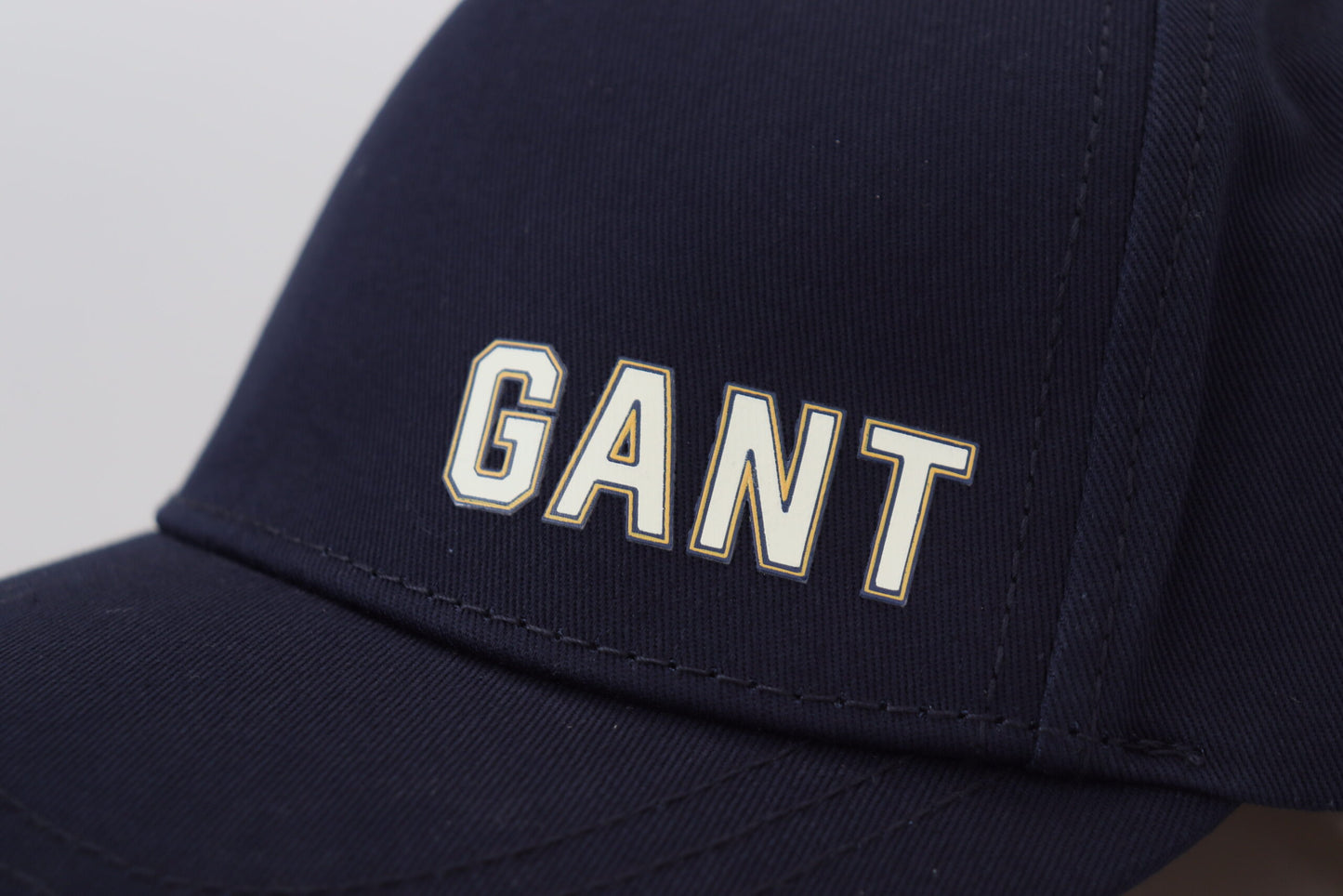 Gant Blaue Baumwoll-Baseballmütze mit Logo-Print, lässige Mütze