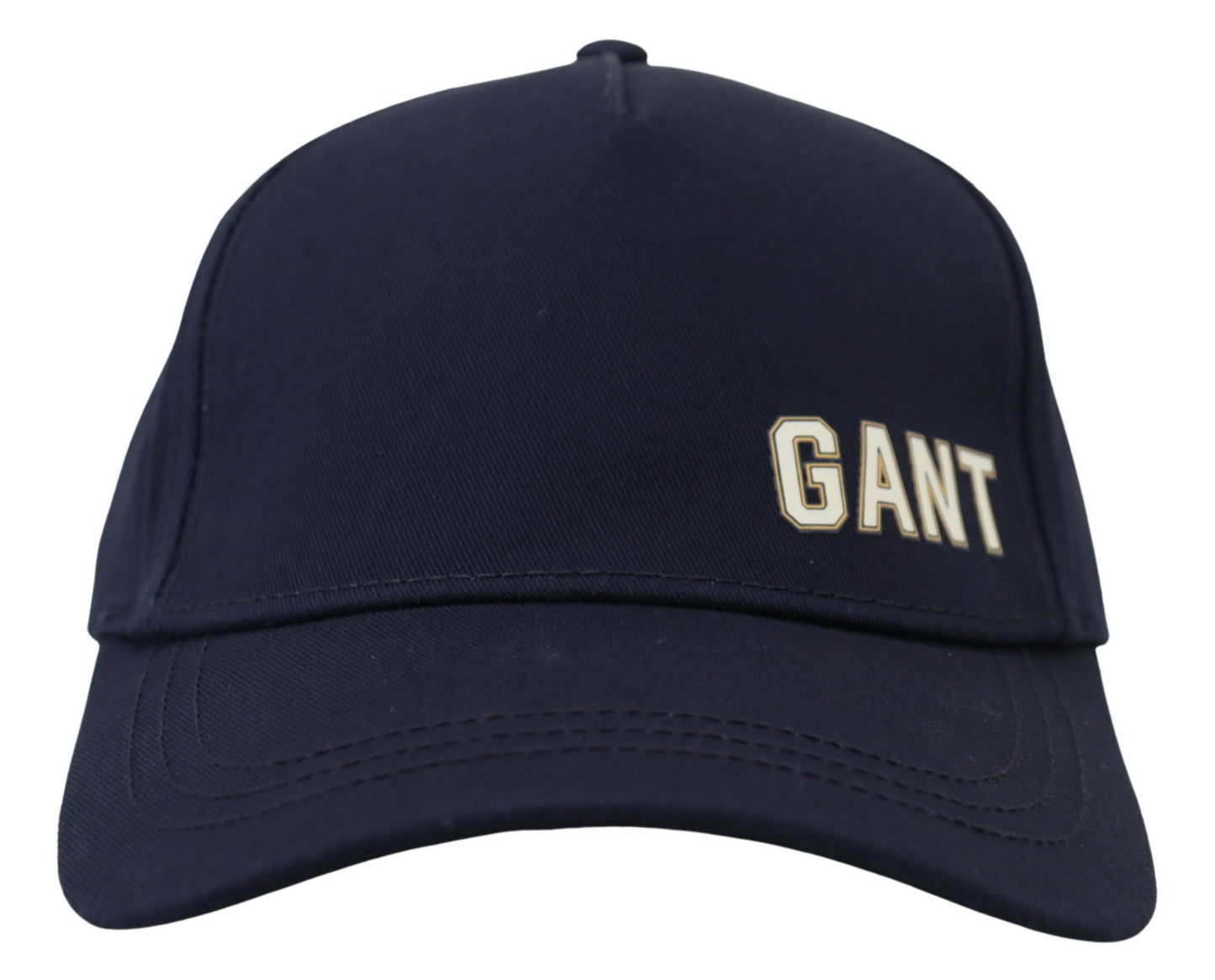 Gant Blaue Baumwoll-Baseballmütze mit Logo-Print, lässige Mütze