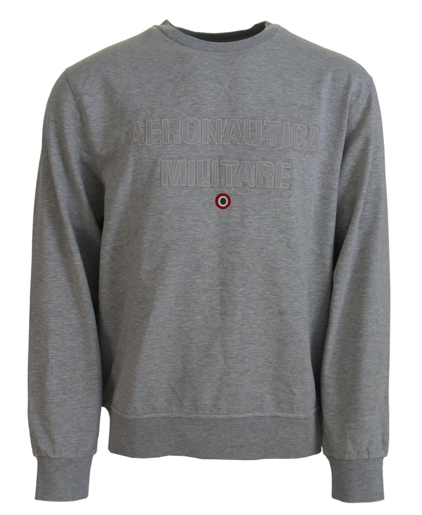 Aeronautica Militare Grey Men Pullover Sweatshirt Sweater