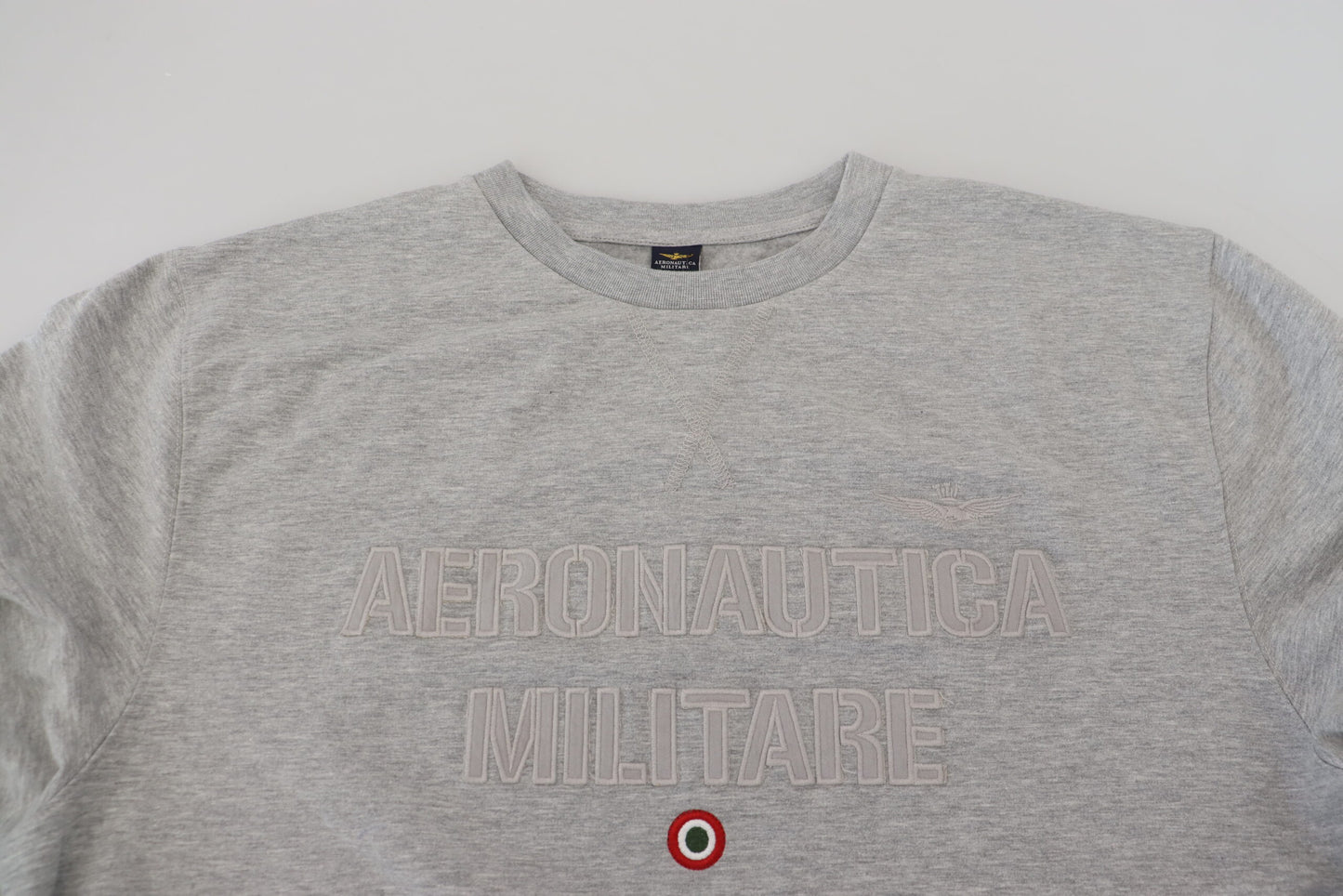 Aeronautica Militare Grey Men Pullover Sweatshirt Sweater