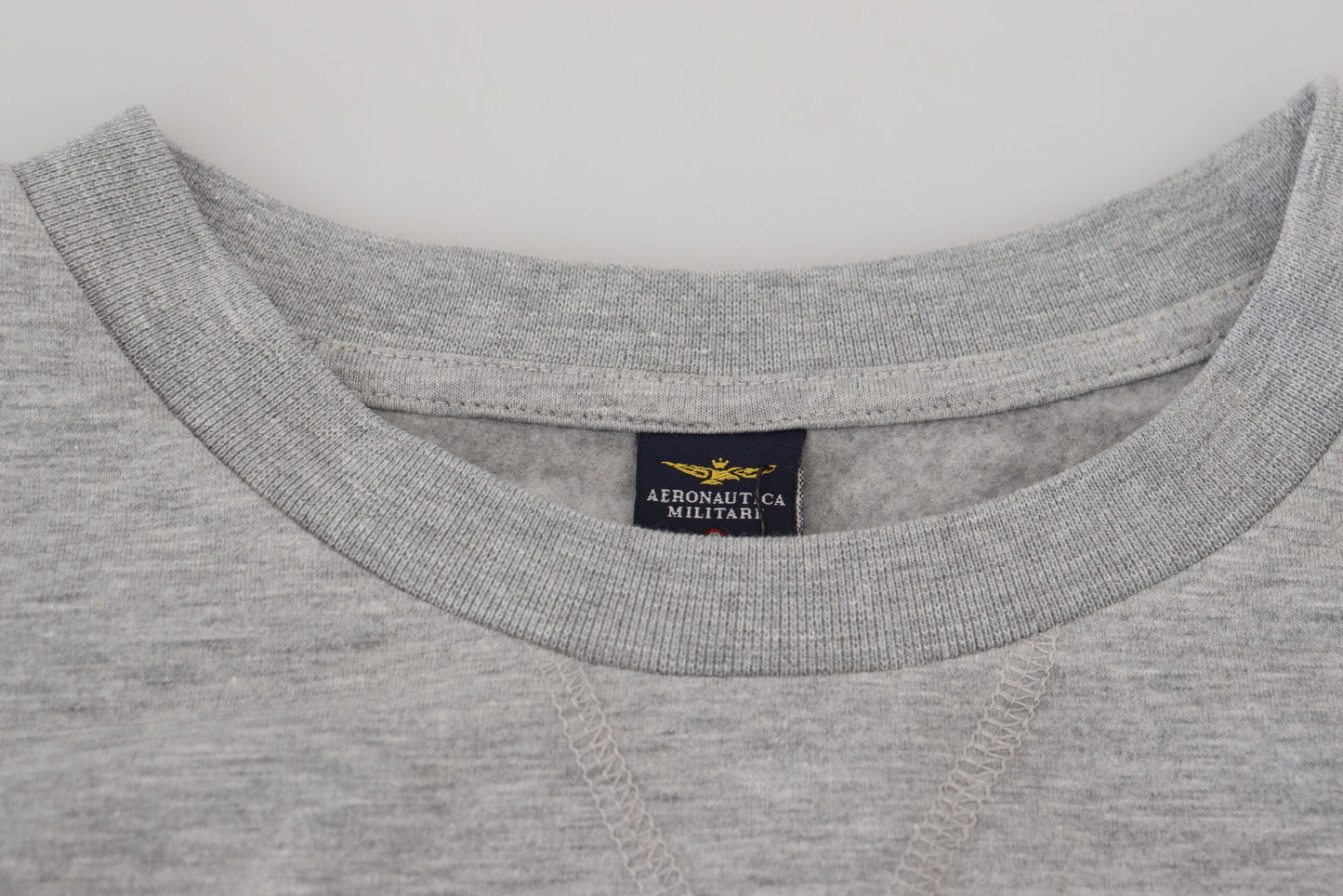 Aeronautica Militare Grey Men Pullover Sweatshirt Sweater