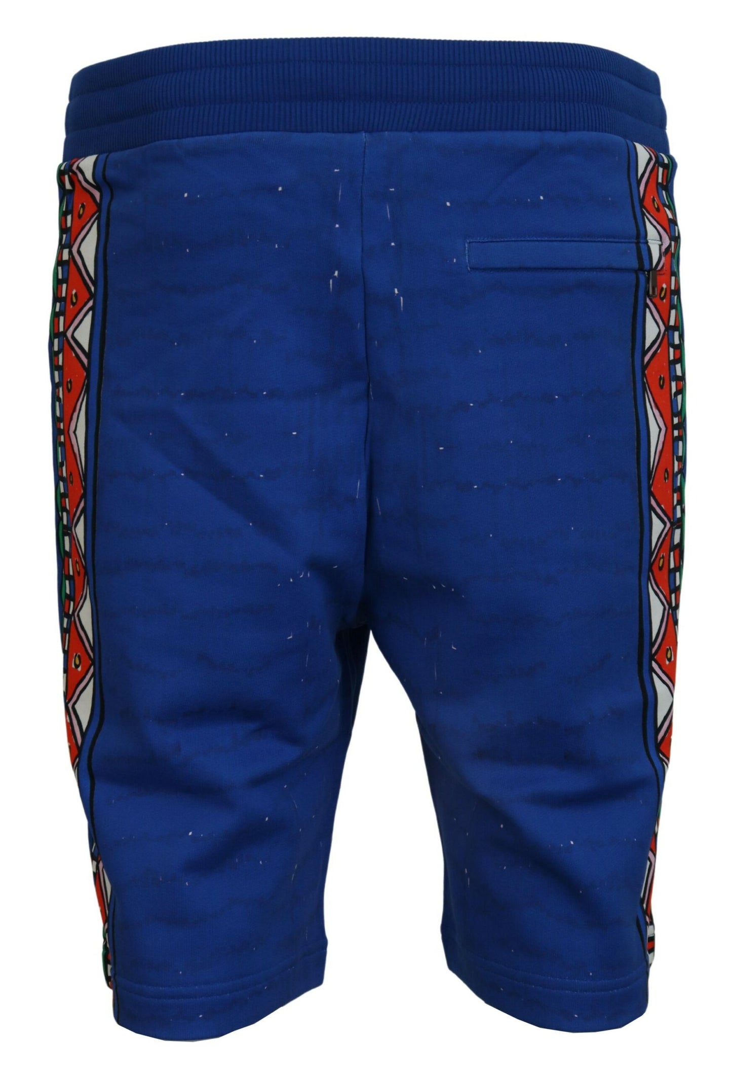 Dolce &amp; Gabbana Blue Cotton Printed Bermuda Shorts