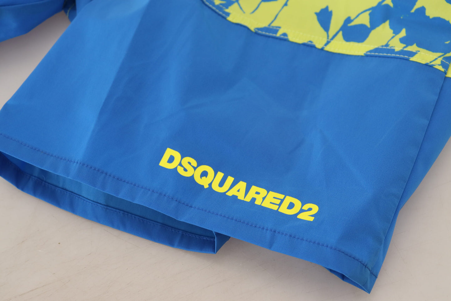 Dsquared² Blau Grün Logo Print Herren Beachwear Shorts Bademode