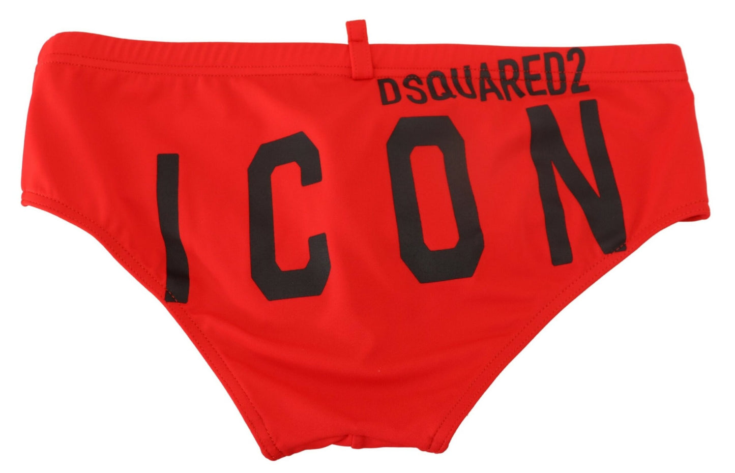 Dsquared² Herren-Badehose mit ICON-Print in Rot und Schwarz