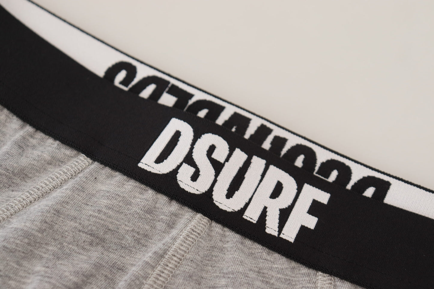 Dsquared² Grey DSURF Logo Cotton Stretch Men Brief Underwear