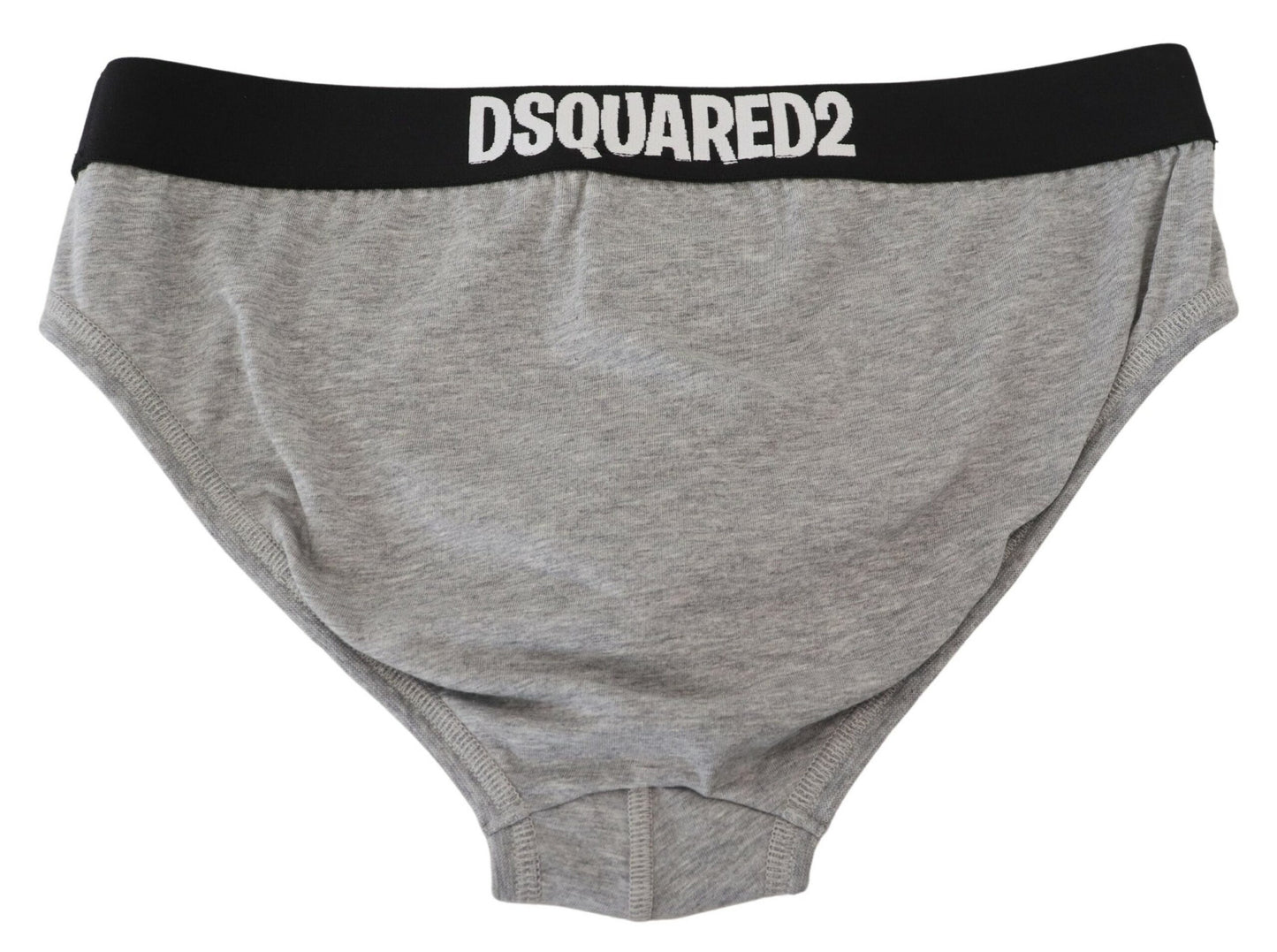 Dsquared² Grey DSURF Logo Cotton Stretch Men Brief Underwear