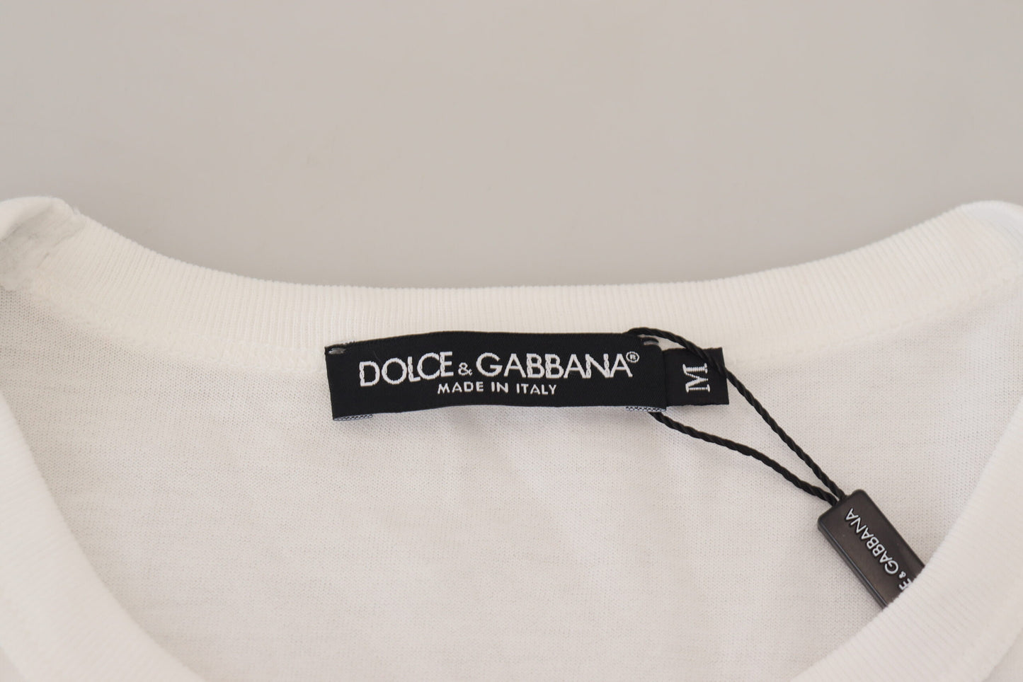 Dolce &amp; Gabbana Weißer DG Prince Pullover mit Rundhalsausschnitt