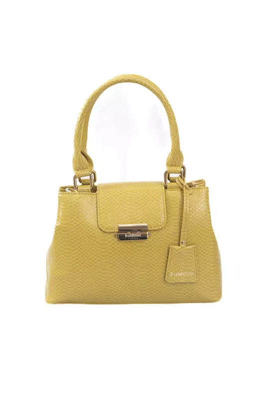 Baldinini Trend Chic Sunshine Yellow Umhängetasche mit goldenen Akzenten