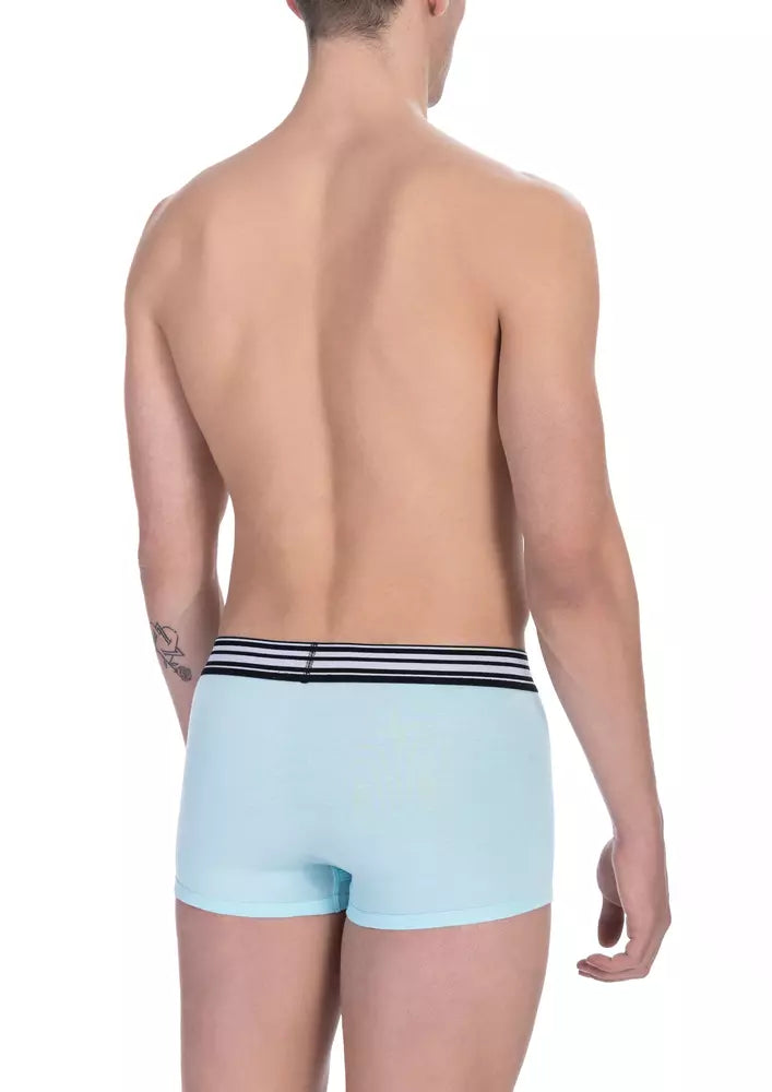 Bikkembergs elegante hellblaue Baumwoll-Unterhose im Doppelpack