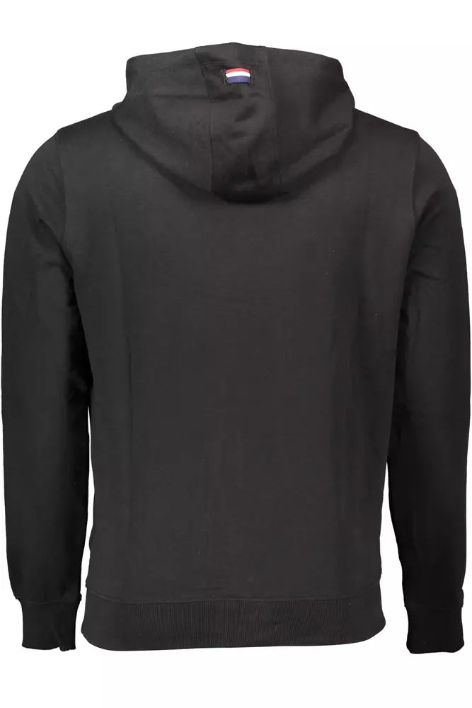 U.S. POLO ASSN. Classic Hooded Cotton Sweatshirt in Black