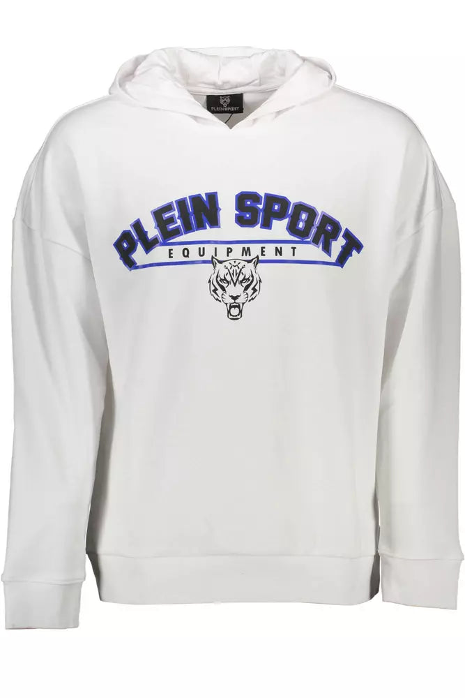 Plein Sport White Cotton Men Sweatshirt