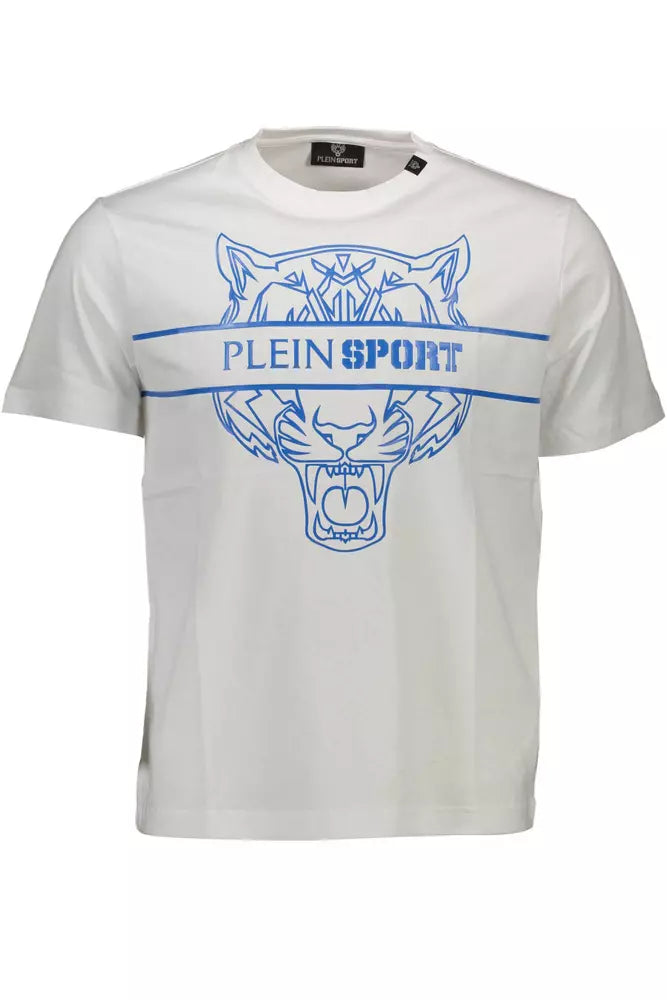 Plein Sport White Cotton Men T-Shirt