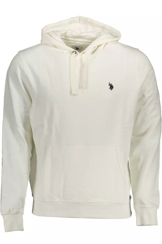 U.S. POLO ASSN. Chic White Cotton Hooded Sweatshirt