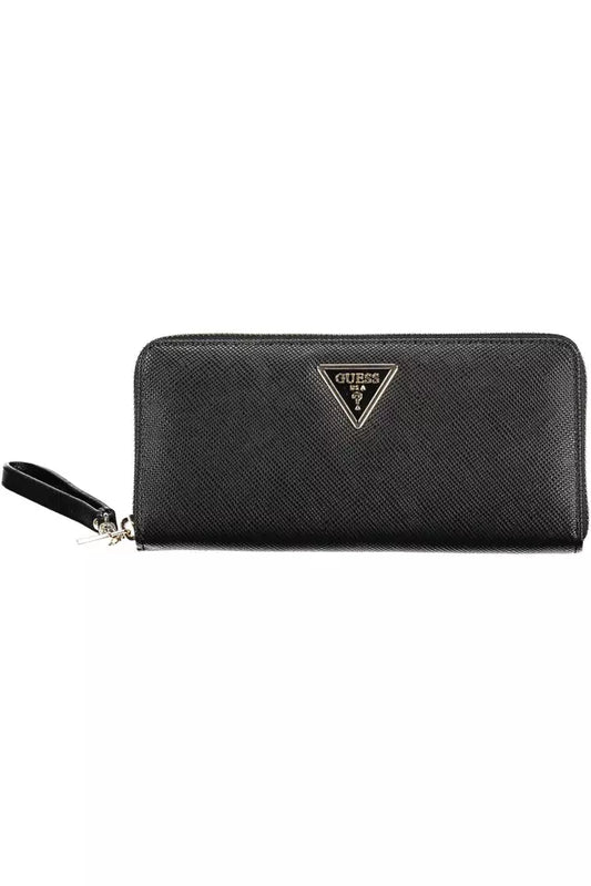 Guess Jeans Black Polyethylene Women Wallet