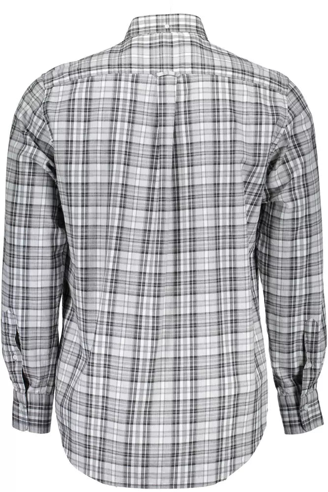 Gant Gray Cotton Men Shirt