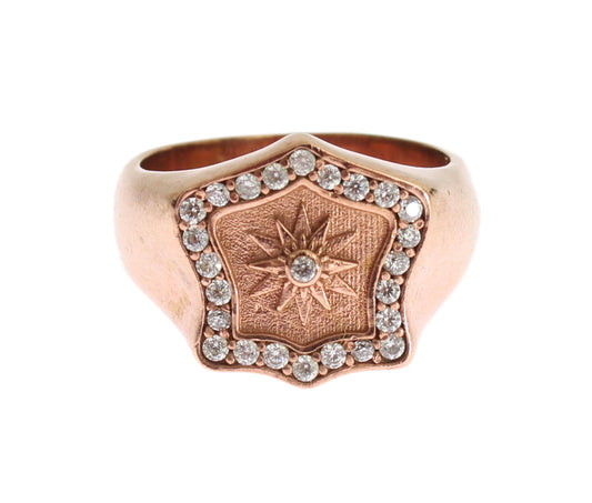 Nialaya Pink Gold 925 Silber Authentischer klarer Ring