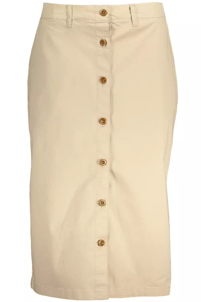 Gant Beige Cotton Women Skirt