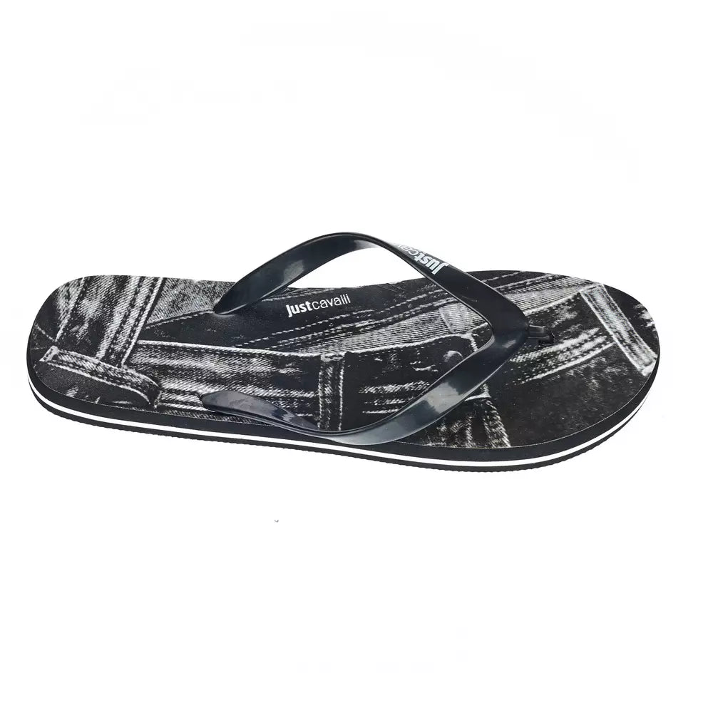 Just Cavalli Sleek Summer Herren-Logo-Flip-Flops