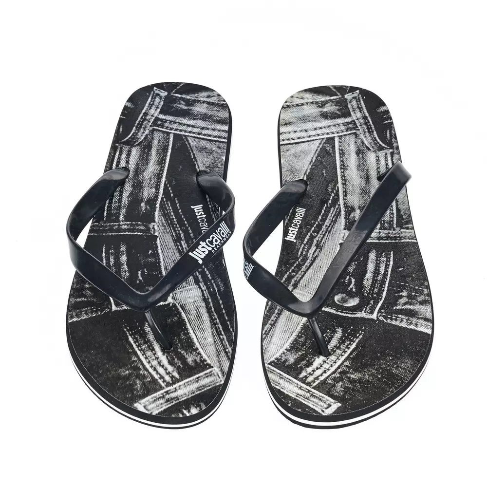 Just Cavalli Sleek Summer Herren-Logo-Flip-Flops