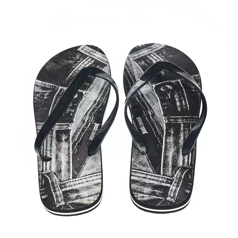 Just Cavalli Sleek Summer Herren-Logo-Flip-Flops