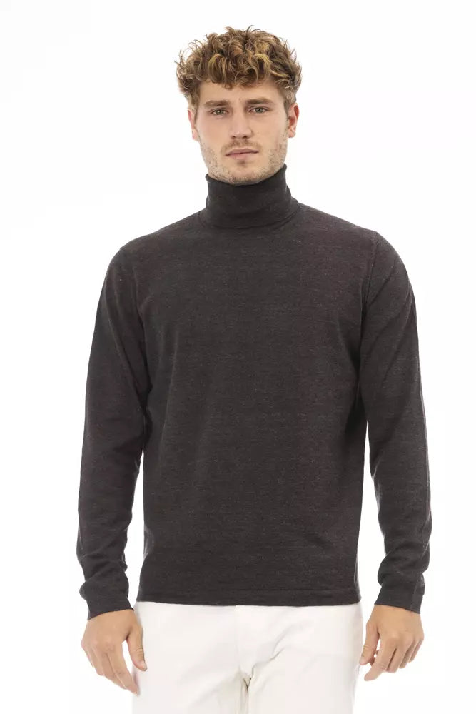 Eleganter Rollkragenpullover von Alpha Studio in Braun