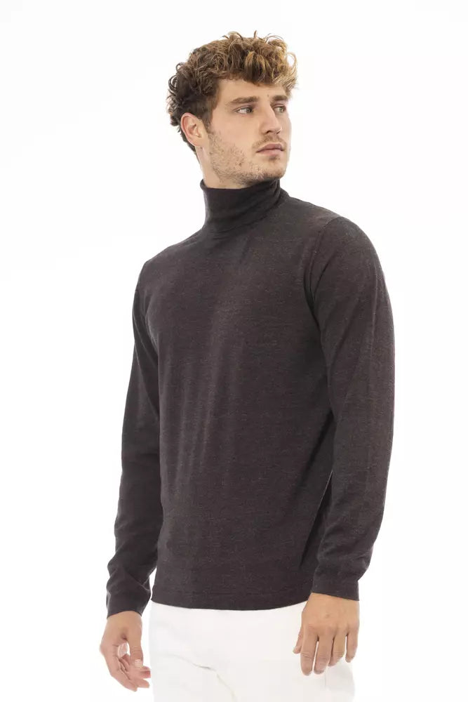 Eleganter Rollkragenpullover von Alpha Studio in Braun