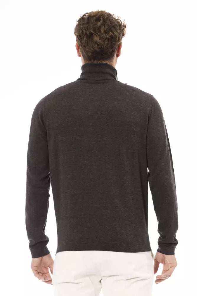 Eleganter Rollkragenpullover von Alpha Studio in Braun