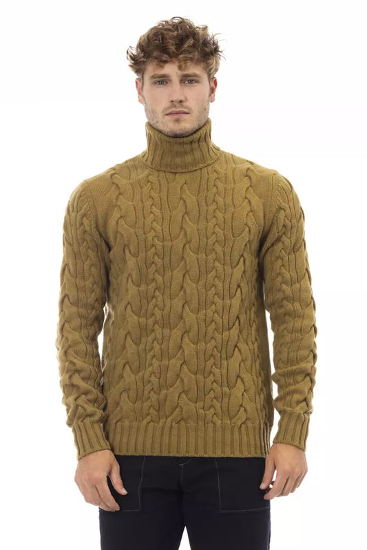 Eleganter Rollkragenpullover von Alpha Studio in Braun